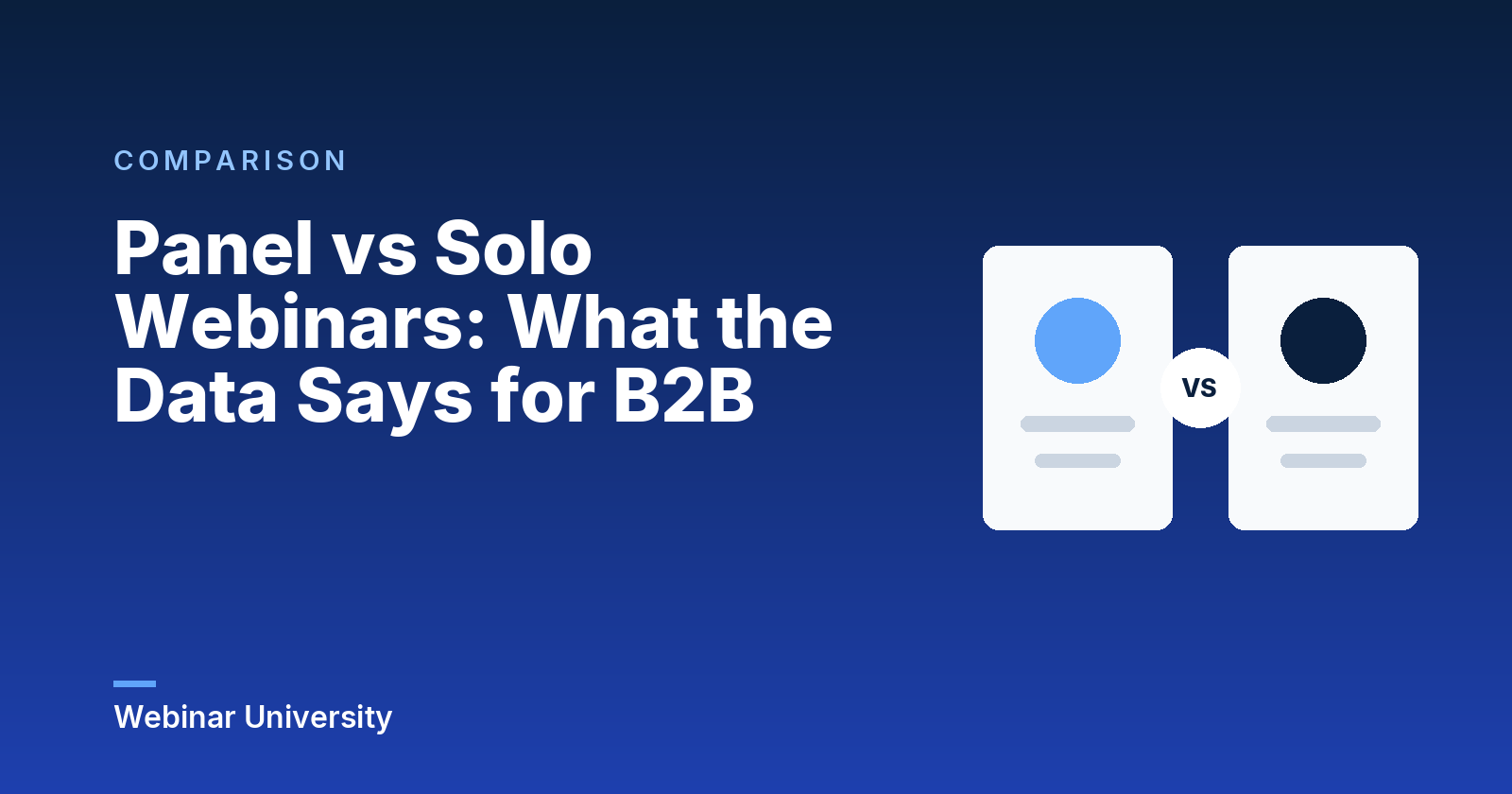Panel vs Solo Webinars: What the Data Says for B2B