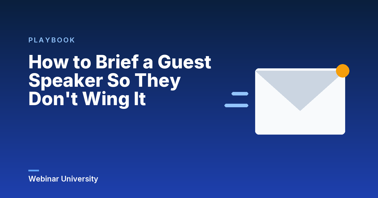 How to Brief a Guest Speaker So They Don’t Wing It