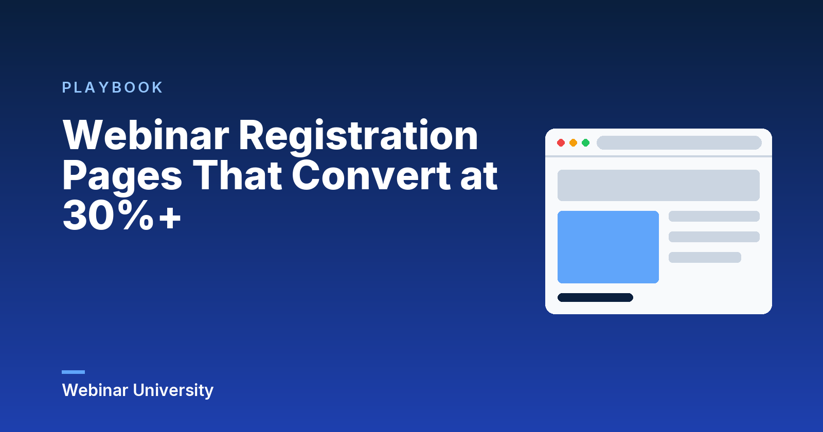 Webinar Registration Pages That Convert at 30%+