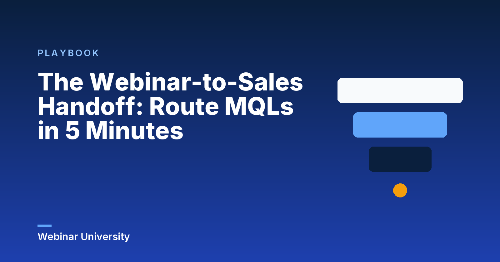 The Webinar-to-Sales Handoff: Route MQLs in 5 Minutes
