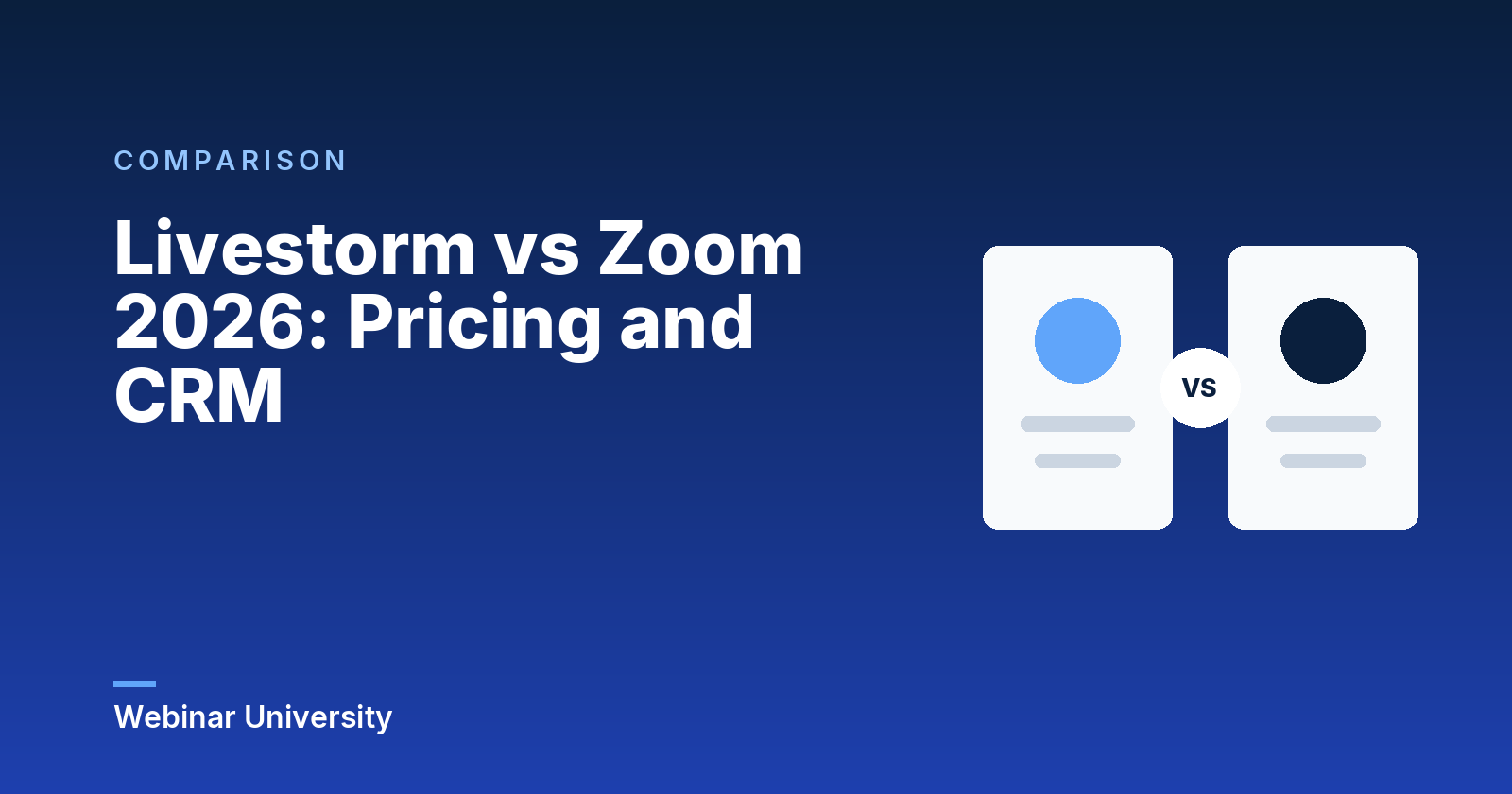 Livestorm vs Zoom 2026: Pricing and CRM