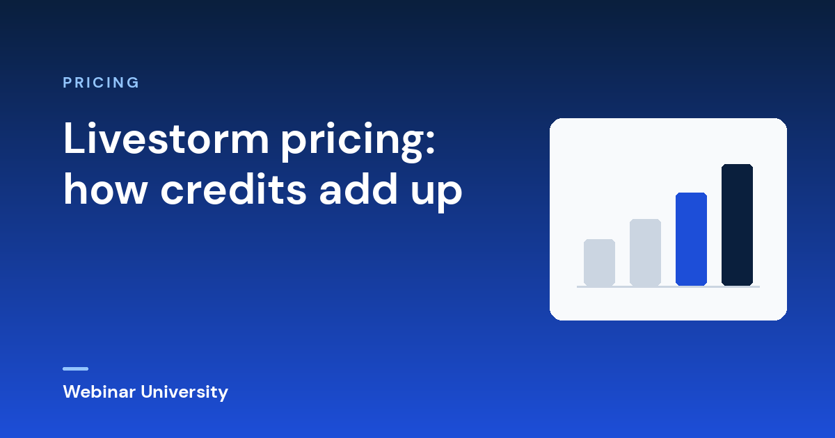 Livestorm pricing: how credits add up
